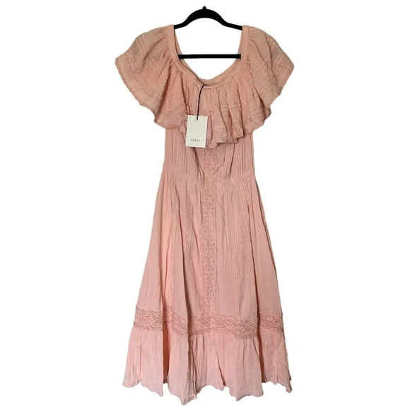 NWT Spell Cassie Lace Gown in Petal Size XS Bohemian Romantic Shabby Chic - Picture 4 of 13